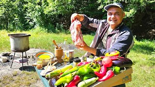 Пържоли от Глиган! Лов на диво прасе с копие! Горско приключение и вкусни вратни пържоли на жар!