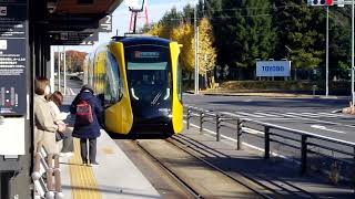 宇都宮ＬＲＴ（宇都宮ライトレール）HU300形HU305編成　各停　宇都宮駅東口