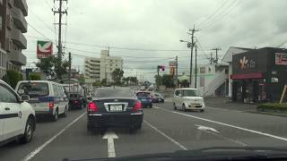 Japan Drive Fukushima 1080p Koriyama city road - Uchi kanjo sen  2017-08