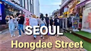 🏃필코리아 | 수많은 인파속 먹방 과 쇼핑의 천국 홍대거리 랜선여행 /  Hongdae street in Seoul, Korea