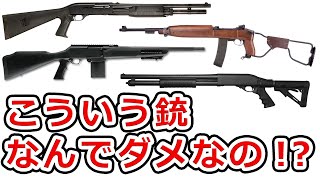 なぜ日本ではピストルグリップの銃が所持出来ないのか【中の人げぇみんぐ】