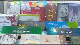 Shah Fragrances Agarbatti Incense Sticks Dhoop Display at Jamkhambhaliya