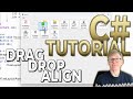 C# Tutorial: Add Draggable Auto-Aligning Buttons to Your C# Programs