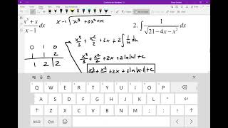 AP Calc Integrating Using Long Division or Completing the Square part 1