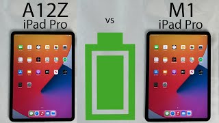 M1 iPad Pro 2021 vs A12Z iPad Pro 2020 BATTERY Test