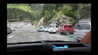 Chalaadi glacier in Svaneti, Georgia. Part 1.Car