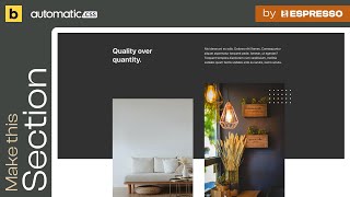Wordpress Tutorial | Bricks Builder | AutomaticCSS (ACSS) | Text section with overlapping images