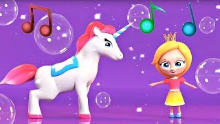 Canción del Unicornio. Canciones infantiles. Dibujos animados de Sina y Lo.