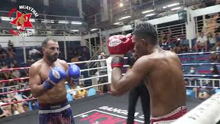 Kru  SaenKaeng Sinbimuaythai fights at Bangla Boxing Stadium, 10th June 2022