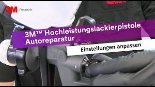 3M™ Hochleistungslackierpistole für die Autoreparatur – Einstellungen anpassen