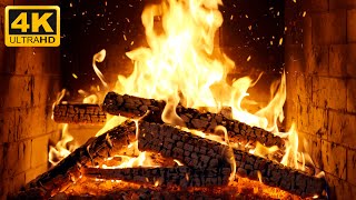 🔥 Relaxing Crackling Fireplace: Burning Logs \u0026 Cozy Fire Sounds for Peaceful Ambience and Comfort 4K