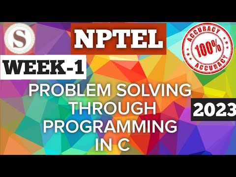 Problem Solving Through Programming In C || NPTEL Week 1 Answers #nptel ...