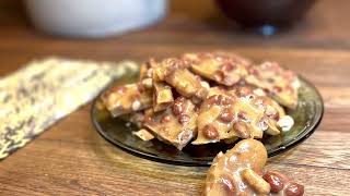 The Easiest PEANUT BRITTLE! Microwave Recipe