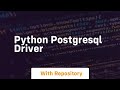 python postgresql driver