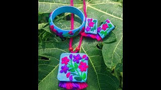 অসাধারণ হাতের কাজের মালা, চুড়ি, দুল || Beautiful Embroidery Using Stitches || Tutorial || সূচকন্যা