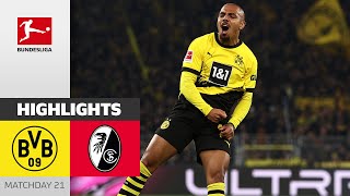 Comfortable Win For BVB! | Borussia Dortmund - Freiburg 3-0 | Highlights | Matchday 21 – Bundesliga