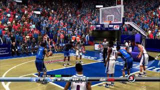 College Hoops 2K8 - Duke vs Kansas (2013-14 Rosters CPU vs CPU)