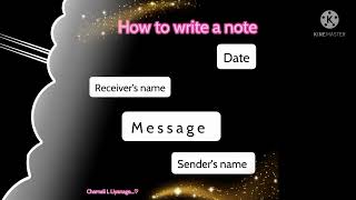 මුල සිට සරලව ම How to write a note සිද්ධාන්ත....