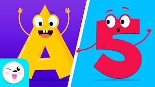 Numbers 1 to 10 and the alphabet for Kids