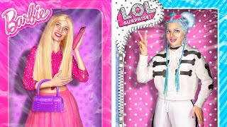 Barbie Girl vs LOL Surprise Girl / 24 Hours Challenge