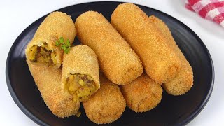 Crispy Keema Potato Roll by Tiffin Box | Aloo Keema Roll | Ramadan Special