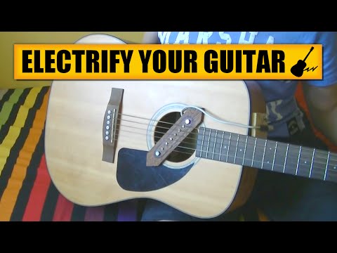 Acoustic to electric guitar : DIY Experiments #4 - Homemade pickup Acoustic to electric guitar : DIY Experiments #4 - Homemade pickup