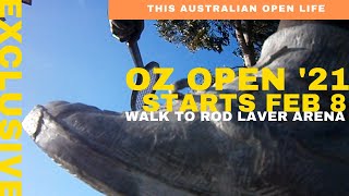 Australian Open 2021 |  Rod Laver Arena Richmond to Federation Square