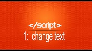 Learn JavaScript 1: change text