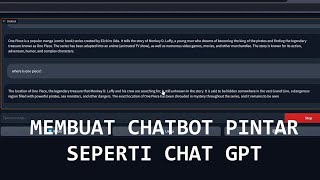 Membuat Chatbot pintar seperti ChatGPT dengan Google Colab