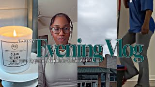 Evening Vlog | Shop with me + Hygiene Haul + evening clean with me