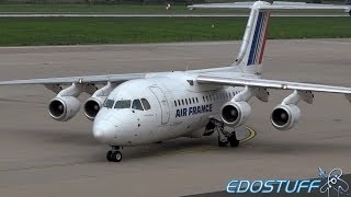 Air France by CityJet - BAe Avro 146-RJ85 EI-RJI - Takeoff from Zagreb airport ZAG/LDZA