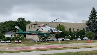 LifeFlight of Maine Helicopter Landing at PenBay Medical Center - Rockport, ME