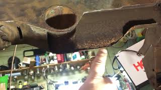 Engine Crossmember Front Dumb Irons Weld Repair Rust Land Rover Series 2A restoration 2.25L Part 4