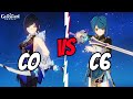 C6 Xingqiu VS C0 Yelan | Genshin Impact Comparison