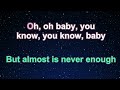 almost is never enough ft. nathan sykes ariana grande karaoke【no guide melody】