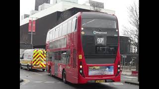 Refurbished Enviro 400MMC Volvo B5LH Stagecoach London 13100 BL65OYW Route 97 Seen at Stratford City