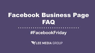 Facebook for Business FAQ