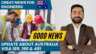 Australian Immigration 2023 | Australia Visa 189 190 & 491 | Good News for Engineers !