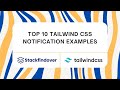 Top 10 Tailwind CSS Notification Examples