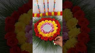 Lord Ganesh Pooja Decoration Ideas | #shorts #ganeshchaturthi #vinayakachavithi #decorationideas