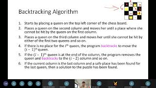 Week 10 - Part 2 - Backtracking algorithm