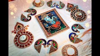 DIY | Kundan #Rangoli | #Home #Decoration #Idea | #LetsmakeArt