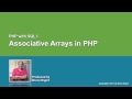 Associative Arrays in PHP
