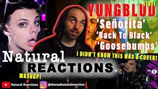 YUNGBLUD - Señorita, Back to Black, Goosebumps in the Live Lounge REACTION