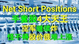 Net Short Positions 手套股4大天王 TOPGLOV HARTA KOSSAN SUPERMX 空军继续炸XX股，怪不得股价很难上涨. 19102022.