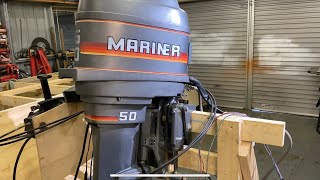 Tilt \u0026 Trim Explained - 1983 Mariner 50hp Outboard | The $150 motor project - Mercury Blueband