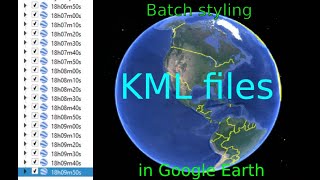 Batch styling KML files in Google Earth