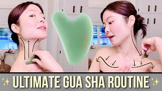 ✨LOOK & FEEL YOUR BEST✨ [2023] ULTIMATE GUA SHA FACIAL MASSAGE ROUTINE | Follow Along ♡Lémore♡