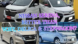 NISSAN SERENA VS HONDA STEPWAGON VS MITSUBISHI DELICA D5 VS TOYOTA VOXY