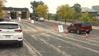 Milwaukee opens new drive-thru COVID-19 testing site in Menomonee River Valley